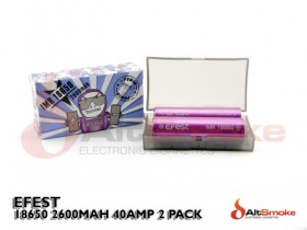 Efest - IMR 18650 2600mAh 40A Twin Pack